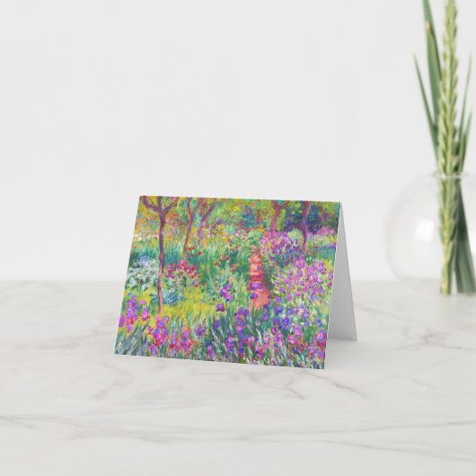 Carte Le jardin d'iris au cool de Giverny Claude Monet, (Devant)