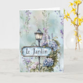 Carte Le Jardin (jardin) Plutôt Fleurs violettes (Fleur jaune)