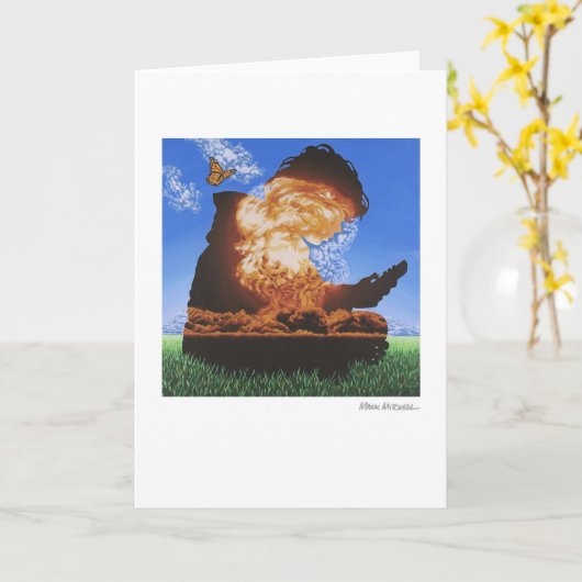 Carte Le jeu d'enfant (Fleur jaune)