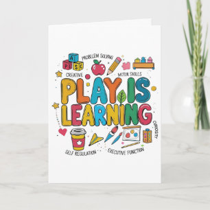 Carte Le jeu est l'apprentissage Professeur Ère Mignon c