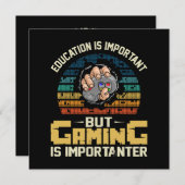 Carte le jeu est plus important (Devant / Derrière)