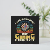 Carte le jeu est plus important (Debout devant)