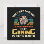 Carte le jeu est plus important (Devant)