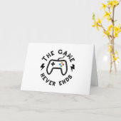 Carte Le Jeu ne se termine jamais (Fleur jaune)