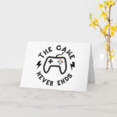 Carte Le Jeu ne se termine jamais (Fleur jaune)