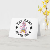 Carte Le Jeu ne se termine jamais (Fleur jaune)