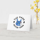 Carte Le jeu n'est jamais fini (Fleur jaune)