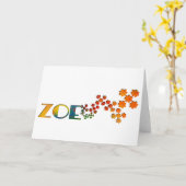 Carte Le jeu nommé - Zoe (Fleur jaune)