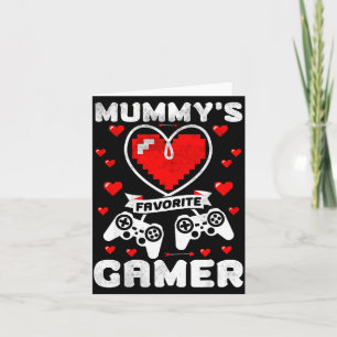 Carte Le jeu préféré de Mummy drôle garçons enfants Sain