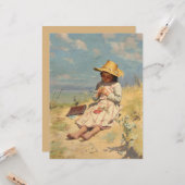 Carte Le jeune botaniste (par Paul Peel) (Devant/Arrière en situation)