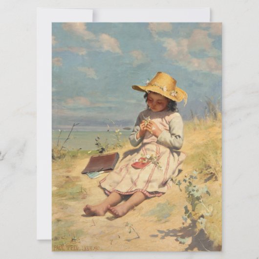 Carte Le jeune botaniste (par Paul Peel) (Devant)