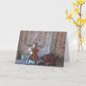CARTE LE JOUEUR CELLO (Fleur jaune)