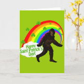 Carte Le jour Bigfoot de St Patrick (Fleur jaune)