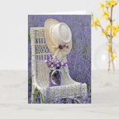 Carte Le Jour-casquette de la mère accrochant sur la (Fleur jaune)