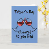 Carte Le Jour de Cheers et Wine (Fleur jaune)