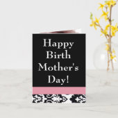 Carte Le jour de la maman heureuse de naissance (Fleur jaune)