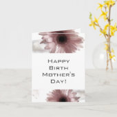 Carte Le jour de la maman heureuse de naissance (Fleur jaune)