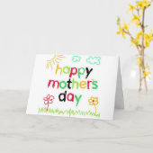 CARTE LE JOUR DE LA MÈRE À LA MEILLEURE MÈRE QUE JE CONN (Fleur jaune)