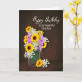 CARTE LE JOUR DE LA MORT (Fleur jaune)