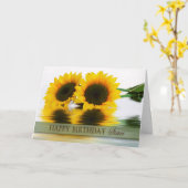 CARTE LE JOUR DE LA MORT (Fleur jaune)