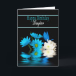 CARTE LE JOUR DE LA NUIT<br><div class="desc">Belle carte fleurie avec contraste saisissant de noir et de bleu - NOTE : également disponible aussi dans les anniversaires, merci, priant pour vous (Fête des Mères)</div>