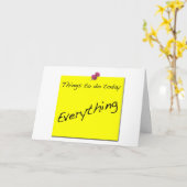 Carte Le jour de l'assistant administratif heureux (Fleur jaune)