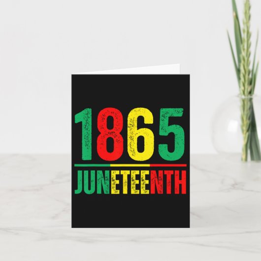 Carte Le Jour De L'Émancipation Est Grand Avec 1865 June (Devant)