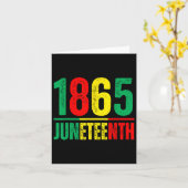 Carte Le Jour De L'Émancipation Est Grand Avec 1865 June (Fleur jaune)