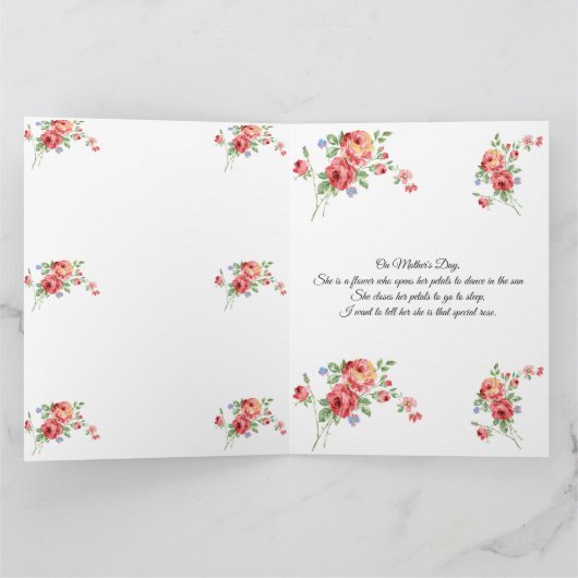 Carte Le jour de mère (Intérieur)