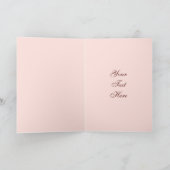 Carte Le jour de mère botanique de rose d'antiquité (Intérieur)