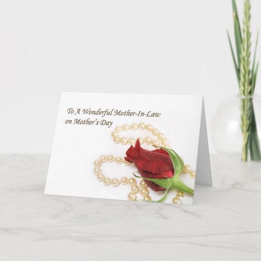 Carte Le jour de mère de belle-mère (Devant)