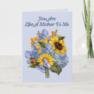 Carte Le jour de mère de bouquet de tournesol