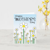 Carte Le jour de mère de marguerite (Fleur jaune)