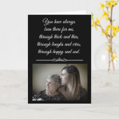 Carte Le jour de mère de mère heureux personnalisée de (Fleur jaune)