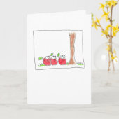 Carte le jour de mère de pommier (Fleur jaune)