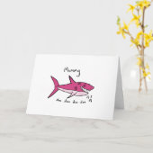 Carte Le jour de mère de requin de maman (Fleur jaune)