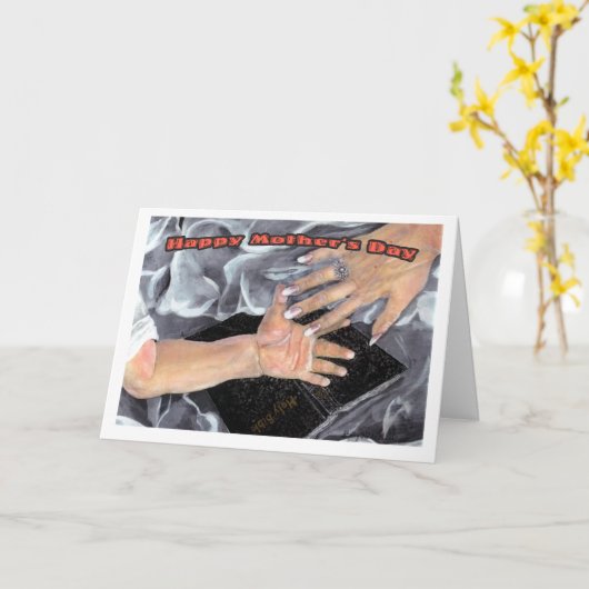 Carte Le jour de mère du mari (Fleur jaune)