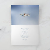 Carte Le jour de mère floral blanc de cygne (Intérieur)