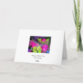 Carte Le jour de mère heureux ! (Dos)