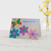 Carte Le jour de mère heureux (Fleur jaune)