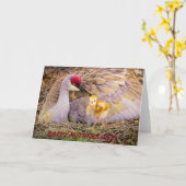 Carte Le jour de mère heureux ! (Fleur jaune)