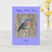 Carte Le jour de mère heureux (Fleur jaune)