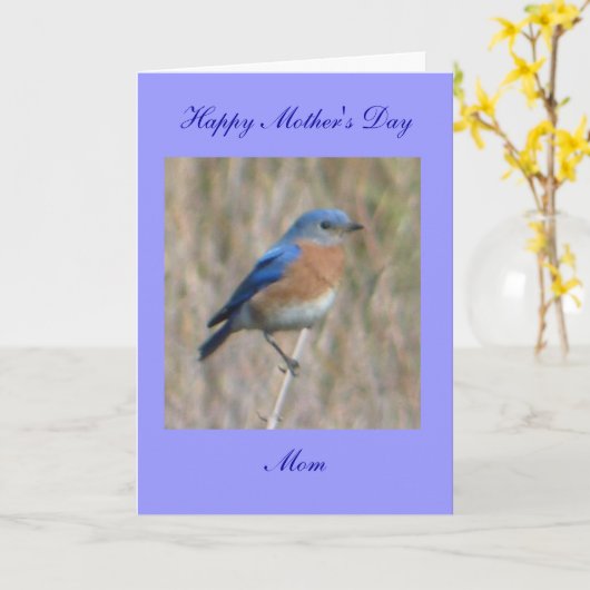 Carte Le jour de mère heureux (Fleur jaune)