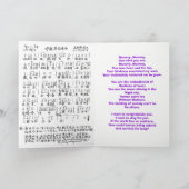 Carte Le jour de mère heureux, avec une feuille de (Intérieur)