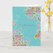 Carte Le jour de mère heureux dans le Russe, (Fleur jaune)