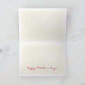 Carte Le jour de mère heureux de basset (Intérieur)