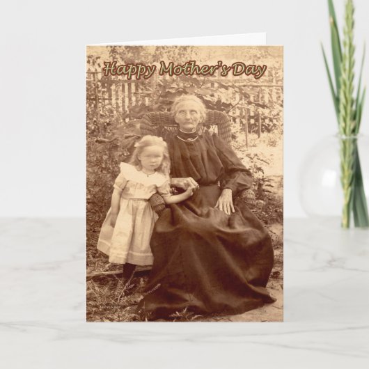 Carte Le jour de mère heureux de la fille, humour (Devant)