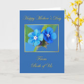 Carte Le jour de mère heureux de tous les deux nous (Fleur jaune)