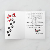 Carte Le jour de mère heureux de votre rottweiler (Intérieur)