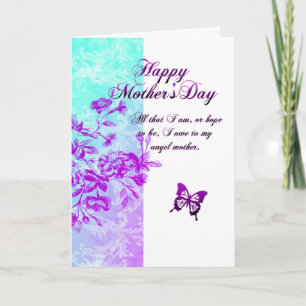 Carte Le jour de mère heureux (pourpre)